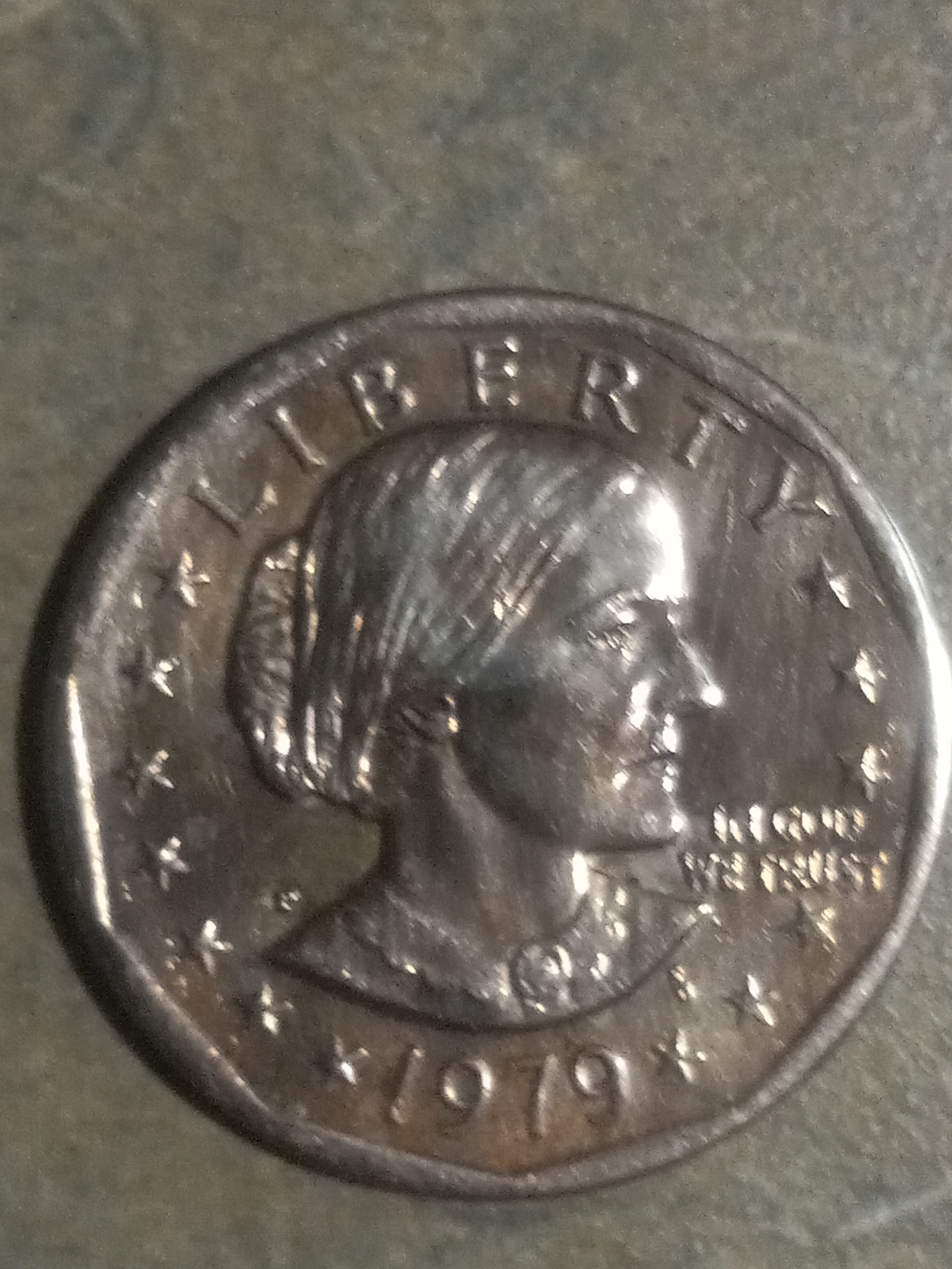 (1) 1979-P Susan B. Anthony Error Wide Rim…