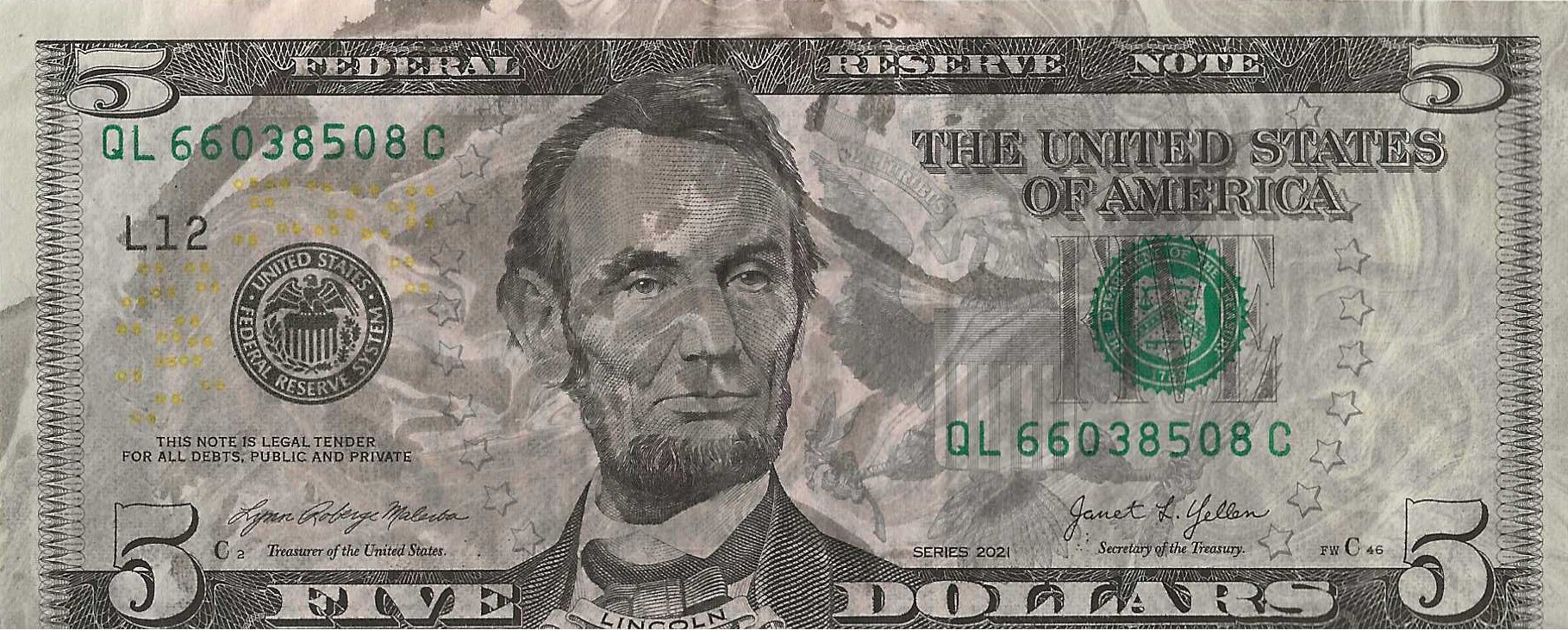 Found this bill in till after farmers market.…