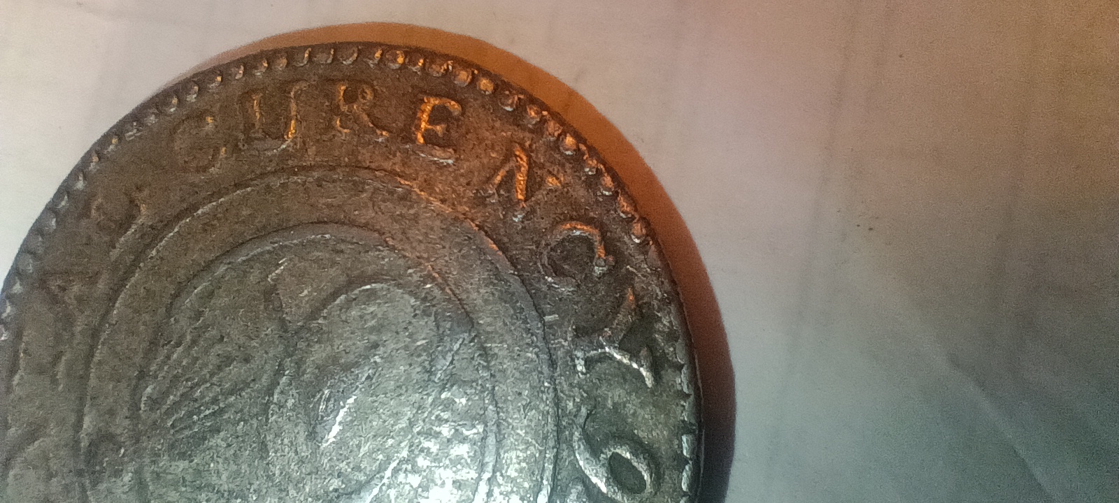 Fugio cent. Pewter 1776, curency misspelling,