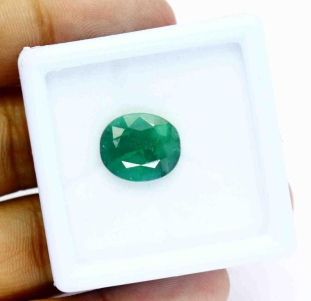 7.35 Ct Certified Natural Green Emerald Gemstone CQ183&hellip;