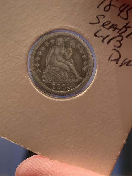 1843 Seeker Dime