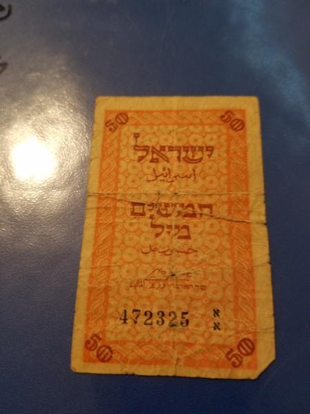 Israel 50 mil I think from the late&hellip;