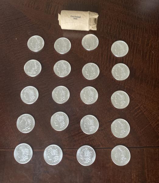 1921 Morgan Dollar - D 20 Coin Roll-First&hellip;