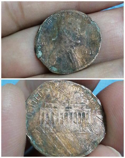 struck​ through​ error, 1​ cent​ Lincoln​ Memorial 1981&hellip;