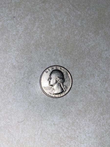 1967 Bicentennial Quarter with a smashed D I&hellip;