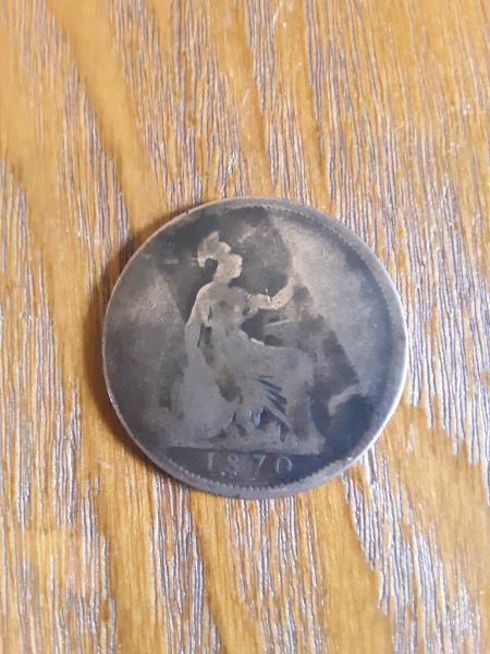 Copper coin ,date 1870