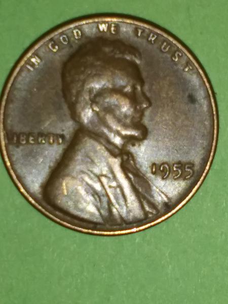 1955 Wheat penny. No mint. Error at "L"&hellip;