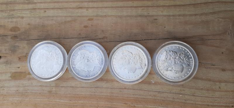 1878, 1879, 1881, and 1898 silver dollars in&hellip;