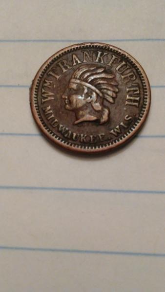 Its a civil war token from milwaukee wi&hellip;