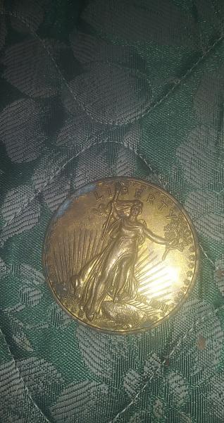High Relief gold coin 1907 I believe.