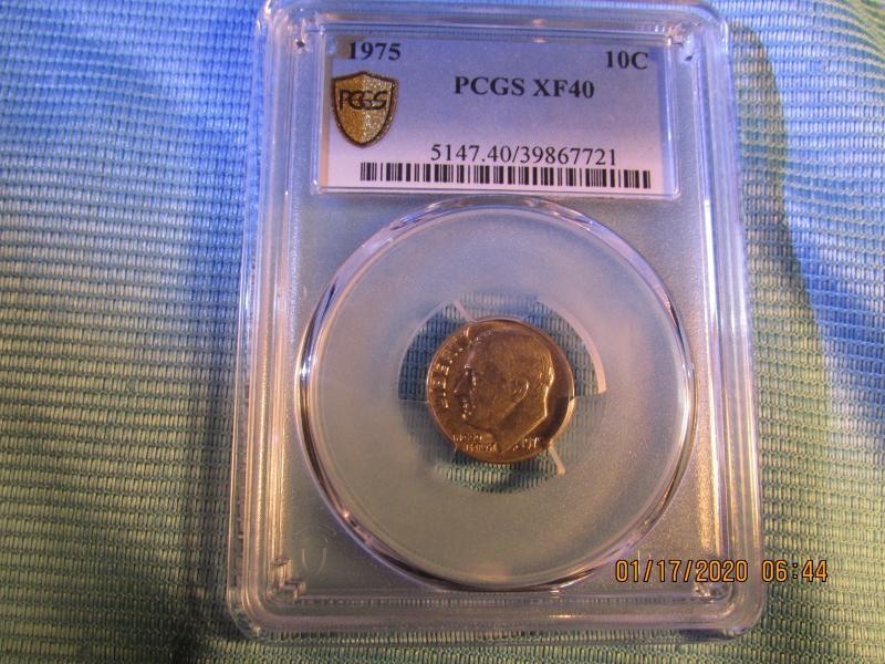 1975 Roosevelt Dime including errors and graded by&hellip;