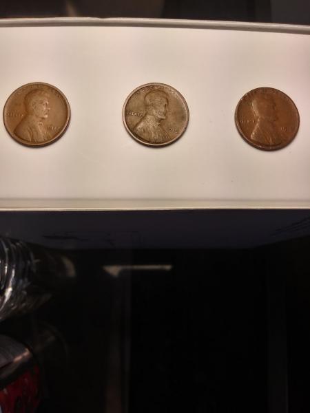 I have three wheat pennys. A 1917, and&hellip;