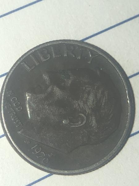 1970 D Roosevelt dime looks like missing clad&hellip;
