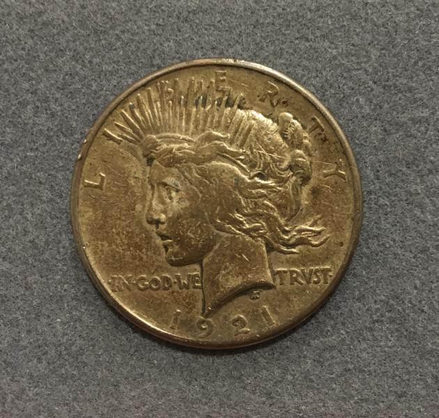 1921 Peace Dollar Anthony de Francisci, Philadelphia. Silver/copper.&hellip;