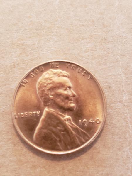 1940 red Lincoln Penny