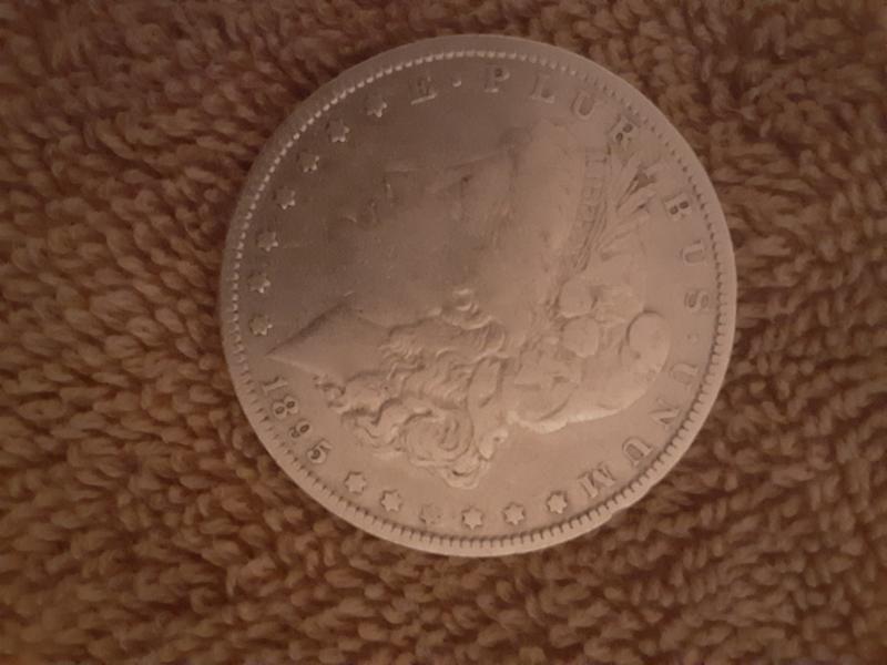 1895 0 Morgan silver dollar