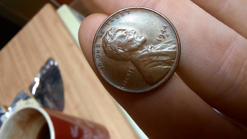 1944 s mint mark wheat penny almost uncirculated&hellip;