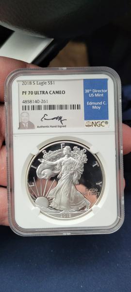 2018 Silver Eagle S $1 PF 70 Ultra&hellip;