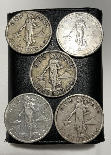 Philippine One Peso 1907s Silver.
