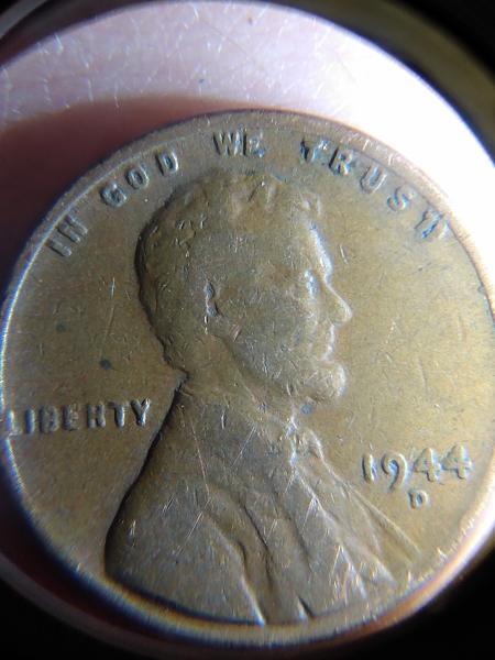 1944 wheat penny the 2nd "T" in trust&hellip;