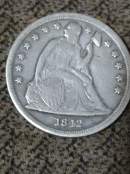 1842 silver dollar