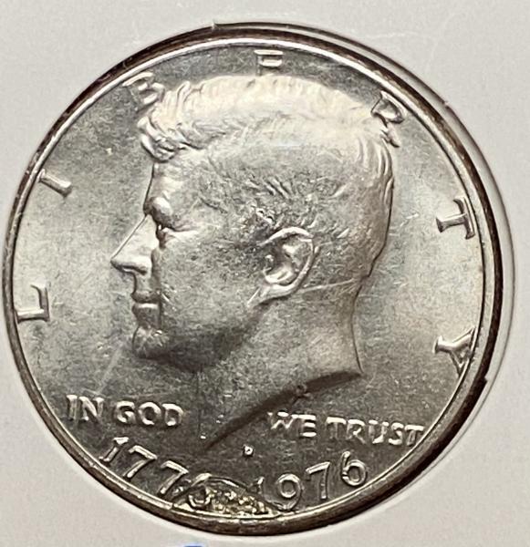 1776-1976 Kennedy half dollar with what looks like&hellip;