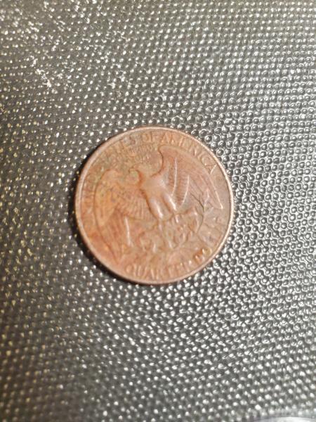 1983 D Washington quarter struck onto 1 cent&hellip;
