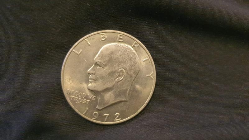 Very clean Eisenhower dollar coin 1972, 1974, 1976.&hellip;