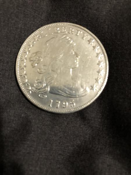 1795 flowing hair silver dollar