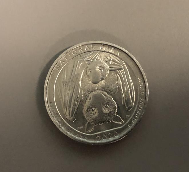 2020 state park quarter Americans Samoa. Error coin,…