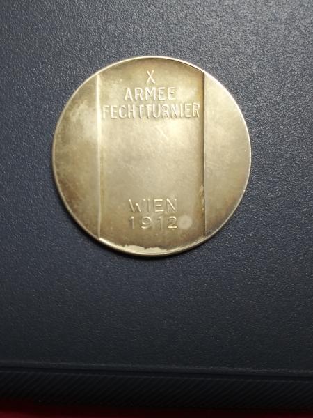 Rare Medal Fencing silver artist OSKAR THIEDE .…