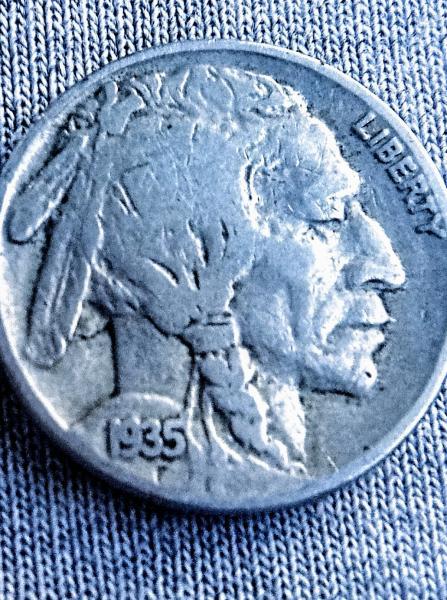 1935 no mint indian nickel