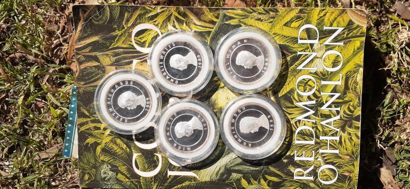 5 silver 1989 rolling stone coins