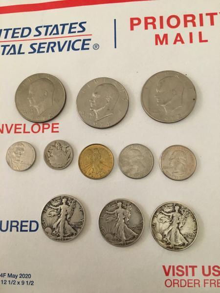 Photos of both sides of these coins, 3-…