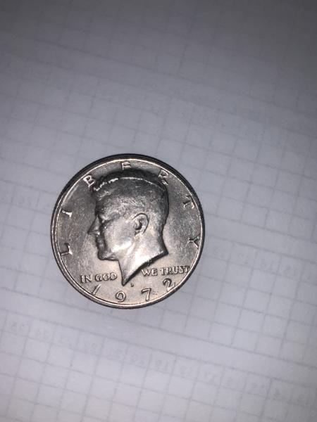 1972 half dollar no FG