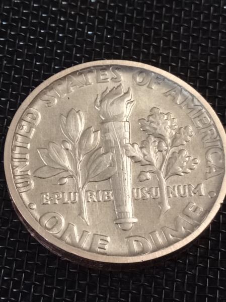 1996D Roosevelt Dime error. Possibly Struck on wrong&hellip;