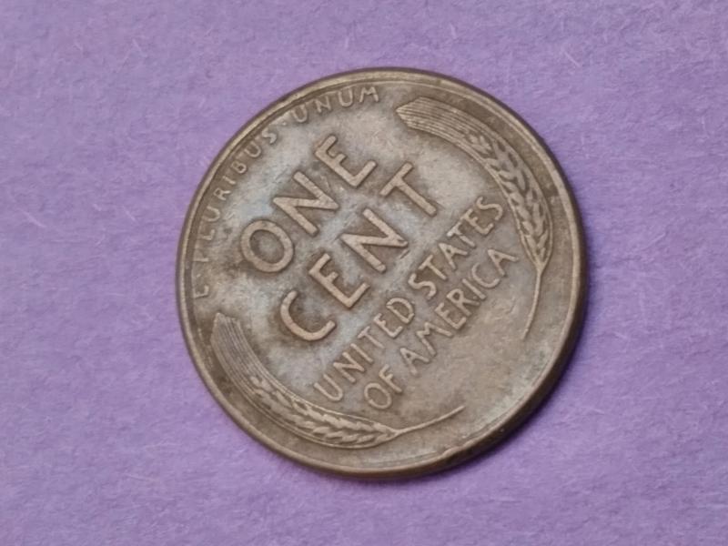 1950-D Wheat Penny with obverse rim reeding ???…
