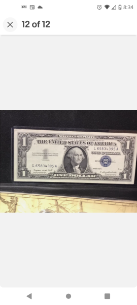 Banknotes a dollar and a $10