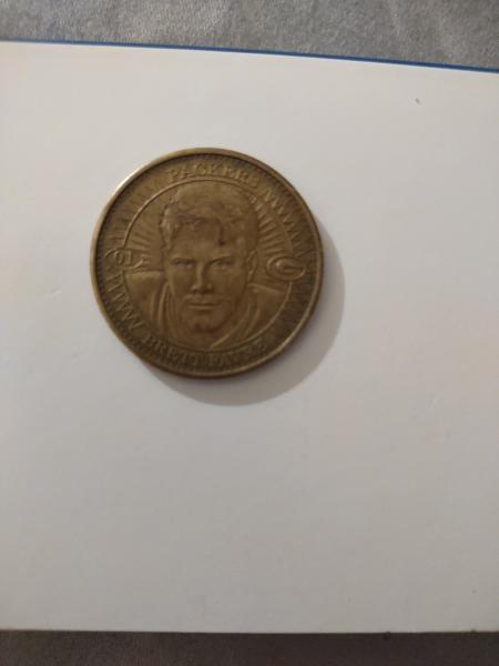 1997 Brett favre packers football coin