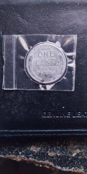 1943 D steel wheat penny