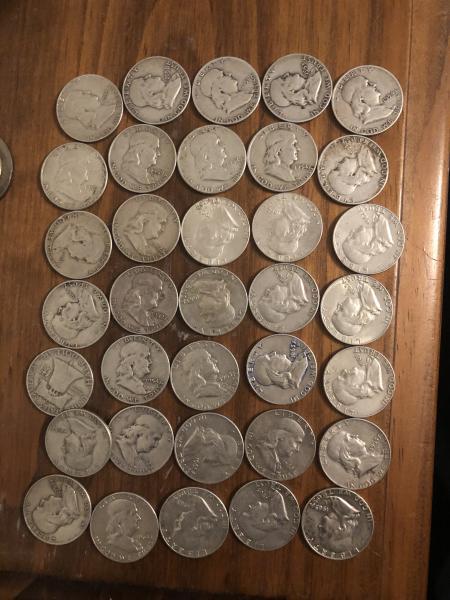 Some Kennedy half dollars