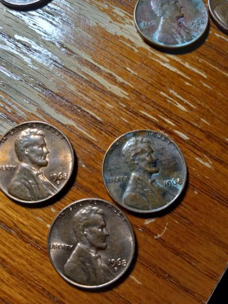 I've got 3 1968 pennies 2 are mint&hellip;