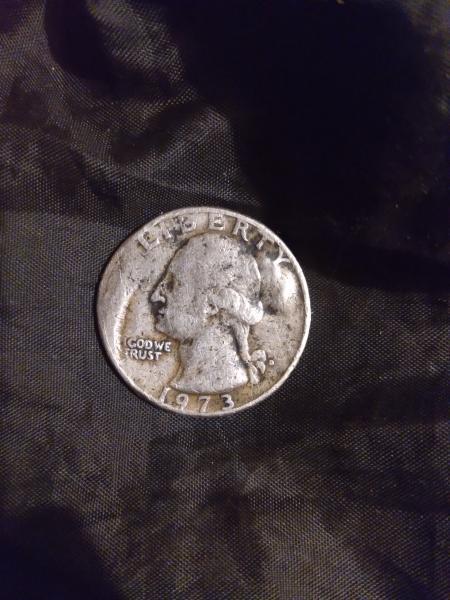 1973 double print quater