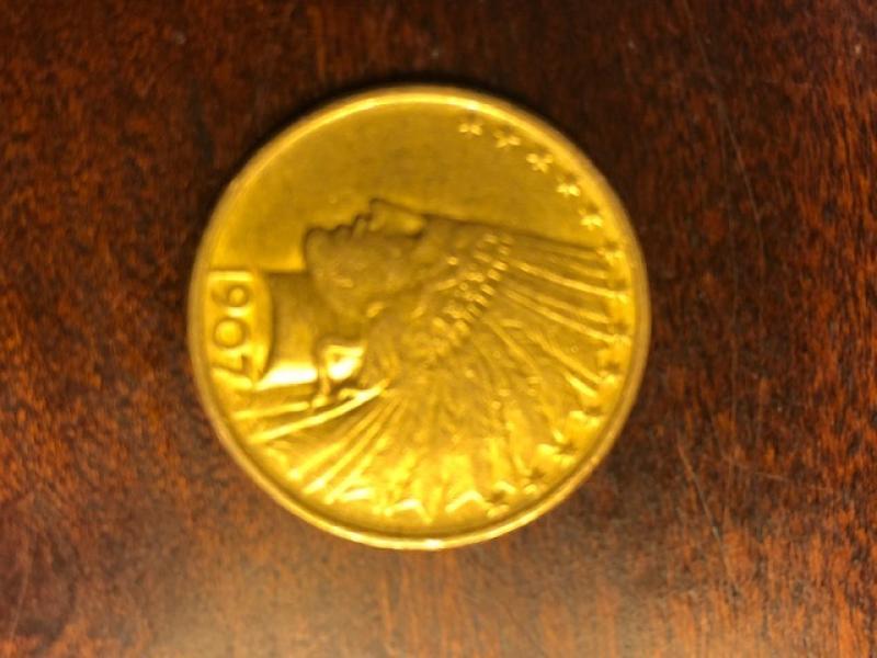 1907 $10 Indian Head gold coin -- interested&hellip;