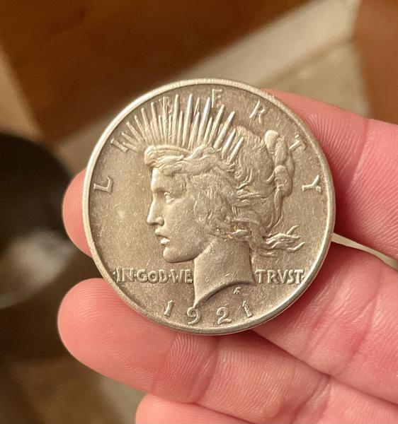 1921 peace silver dollar. Looks great and looking&hellip;