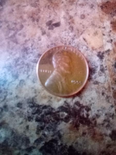 1955s double die Obverse, Penny, doubling n letter's.