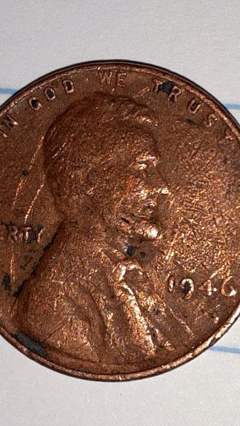 This is a 1946 wheat penny error coin&hellip;