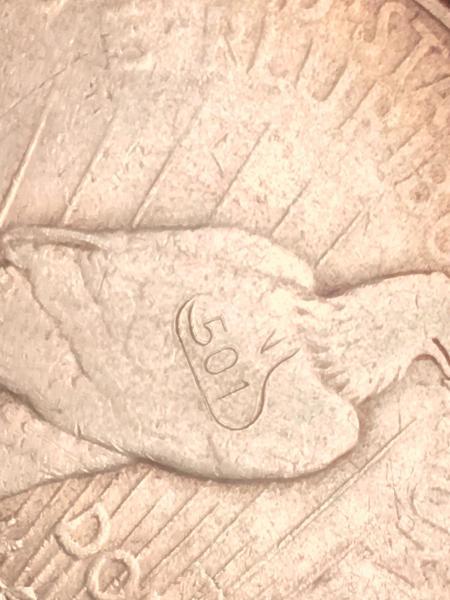 I have a peace dollar with an odd…