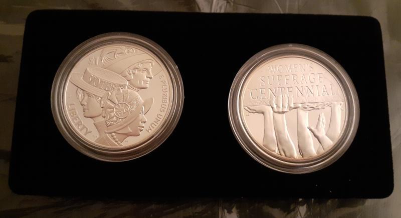 Women's Suffrage Centennial Proof Silver Dollar and Medal&hellip;