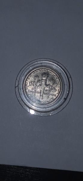 USA dime, stamp left a large rim around&hellip;